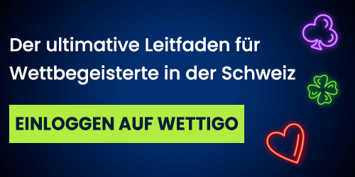 Neon-Symbole und Text über den ultimativen Wettguide für Nutzer in der Schweiz mit Login-Aufforderung