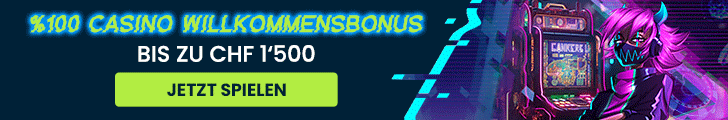 Modernes Werbebild mit futuristischer Figur und Promotion für Casinospiele